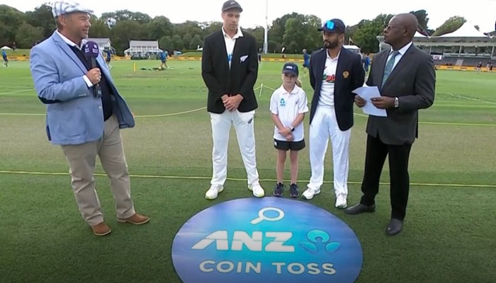 New Zealand captain Tim Southee won the toss. Twitter/TheLionPrideSL