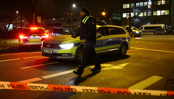 Police work at the scene following a deadly shooting, in Hamburg, Germany, on March 10, 2023. — Reuters