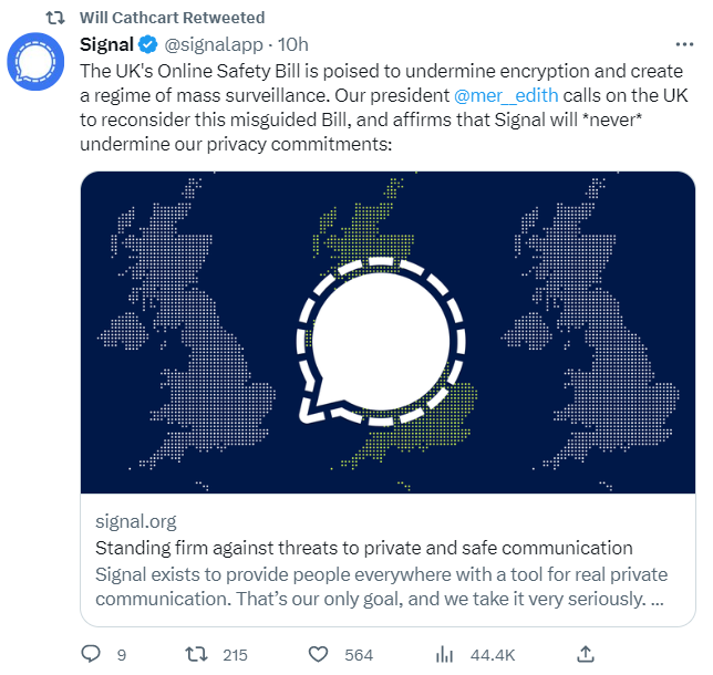 WhatsApp CEO supports Signals concerns over UKs Online Safety Bill