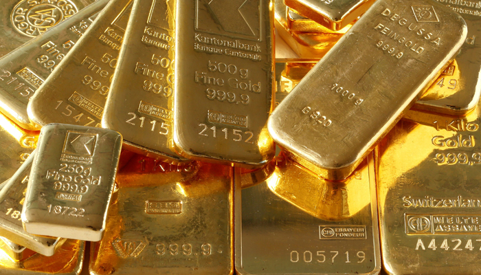 Gold bars from the vault of a bank are seen in this illustration picture taken in Zurich, on November 20, 2014. — Reuters