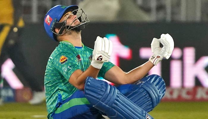 Multan Sultan Rilee Rossouw during the 27th match of the eighth edition of the Pakistan Super League (PSL) on March 10, 2023. — Twitter/@ESPNcricinfo