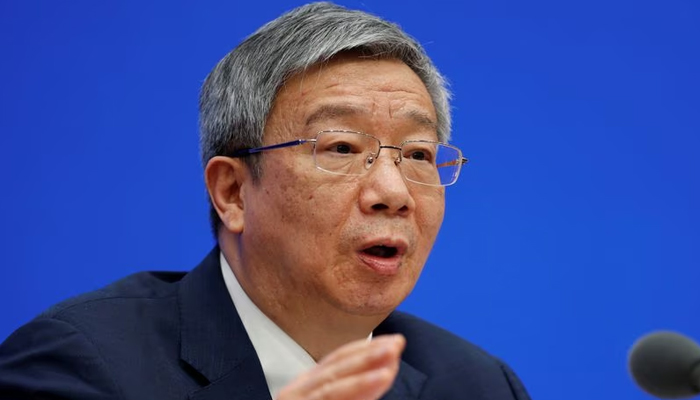 Peoples Bank of China Governor Yi Gang attends a news conference in Beijing, China. — Reuters/File