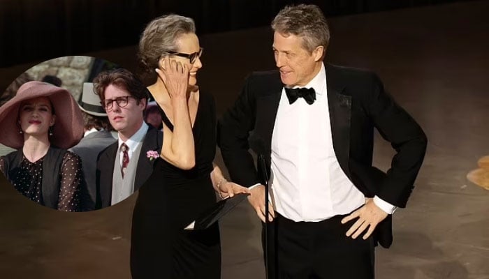 Hugh Grant and Andie MacDowell treat fans to Four Weddings And A Funeral at the 2023 Oscars