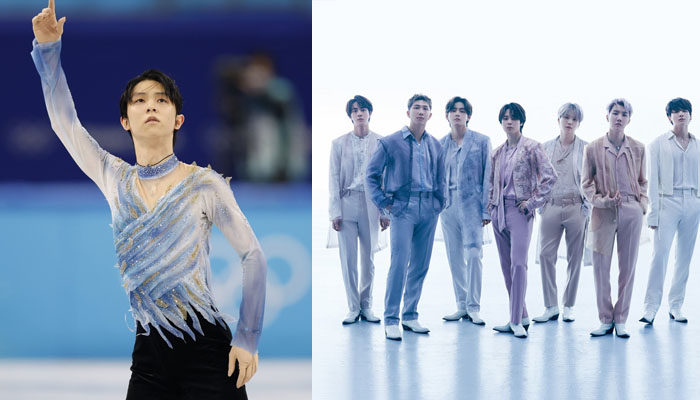 Ice skater legendaris Yuzuru Hanyu tampil di lagu BTS Ice skater legendaris Yuzuru Hanyu tampil di lagu BTS