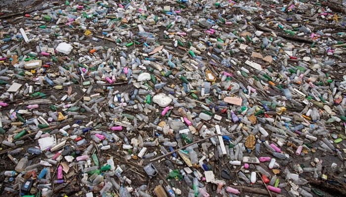 General view of plastic trash littering the polluted Potpecko Lake near a dams hydroelectric plant near the town of Priboj, Serbia. — Reuters/File