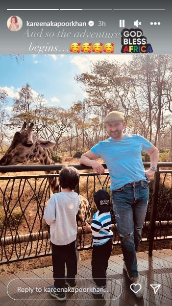 Kareena Kapoor drops picture featuring husband Saif and kids from Africa