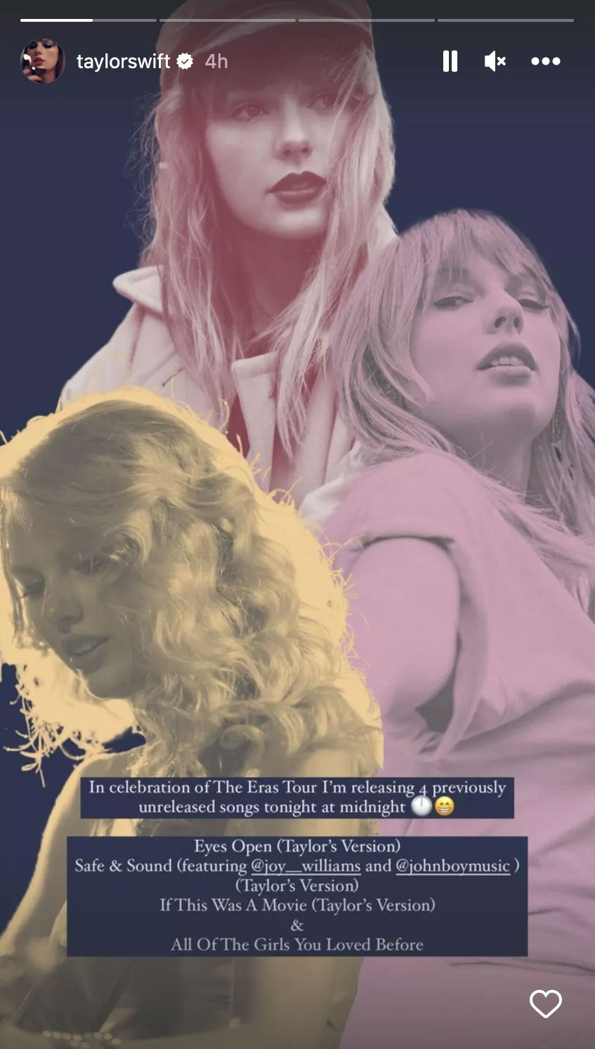 Taylor Swift dropping numerous ‘unreleased songs’ for Eras Tour celebrations