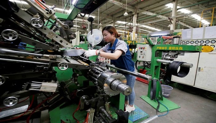 An employee works on the production line of a tyre factory under Tianjin Wanda Tyre Group, which exports its products to countries such as US and Japan, in Xingtai, Hebei province, China May 21, 2019. — Reuters