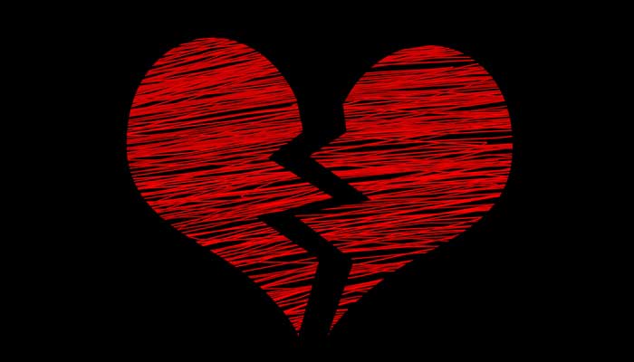 An illustration of a broken heart. — Pixabay