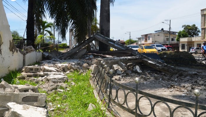 At least 12 citizens were killed in a deadly earthquake in Ecuador. AFP