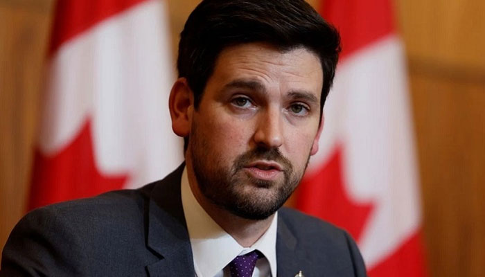 In this file photo, Canada’s Minister of Immigration, Refugees and Citizenship Sean Fraser attends a press conference with United Nations High Commissioner for Refugees Filippo Grandi in Ottawa, Ontario, Canada on April 6, 2022. Reuters