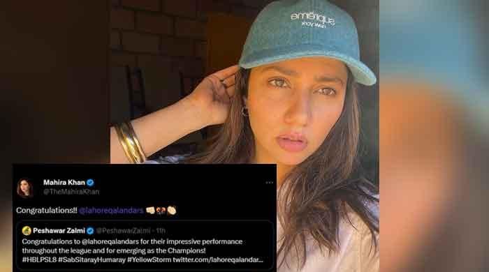 Mahira Khan congratulates Lahore Qalandars for retaining PSL title