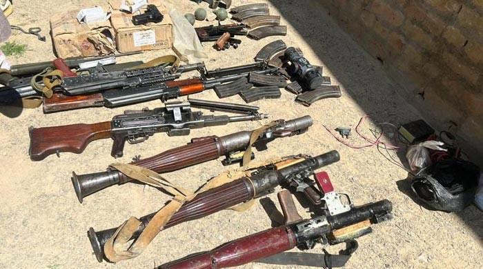 Huge cache of weapons recovered from terrorists’ hideout in Chaman