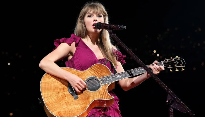 Taylor Swift holds back tears as she performs song for late grandmother on Eras Tour