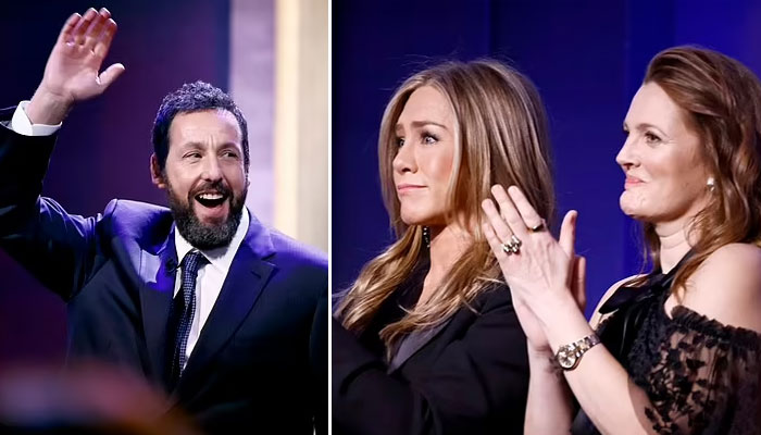 Jennifer Aniston, Drew Barrymore honor Adam Sandler on receiving the Mark Twain Prize