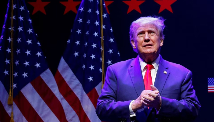 Former US President Donald Trump takes the stage to deliver remarks on education as he holds a campaign rally with supporters, in Davenport, Iowa, US. — Reuters/File