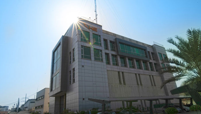 View of the KE headquarters in Karachi. — Facebook/File
