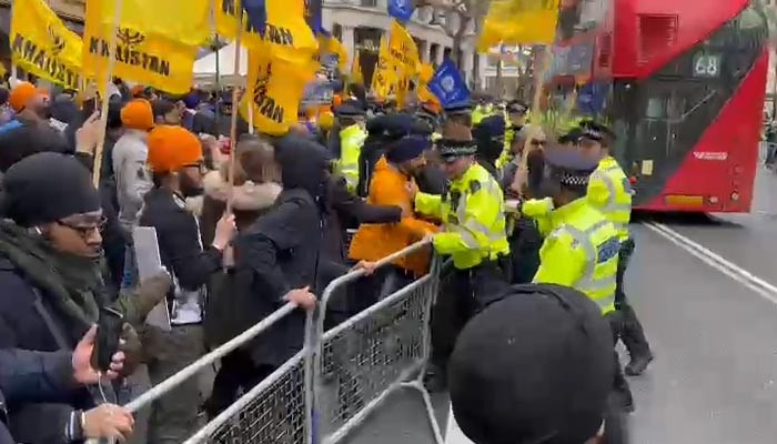 Pro-Khalistan protest held outside Indian High Commission in London