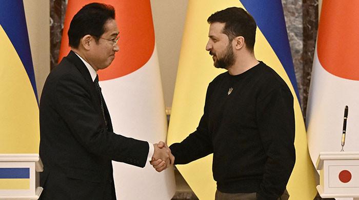 In Ukraine to show solidarity, Japan's Kishida meets Zelenskiy, tours massacre site