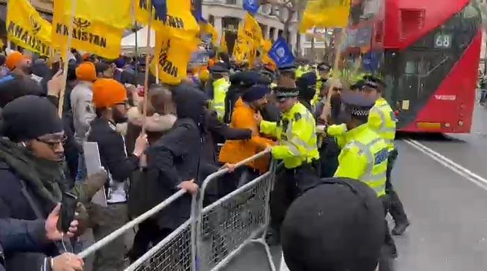 Pro-Khalistan protest held outside Indian High Commission in London