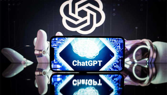 This picture shows screens displaying the logos of OpenAI and ChatGPT. — AFP/File
