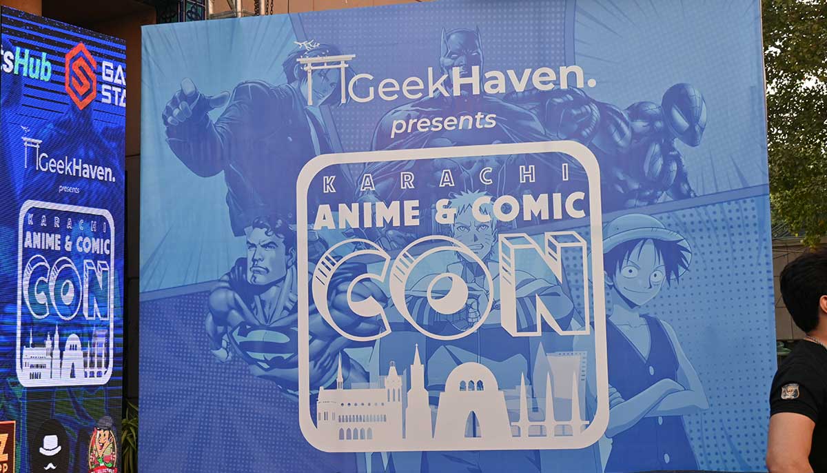 Banner of Anime and Comic Con at Arts Council Karachi. — Isra Sheikh