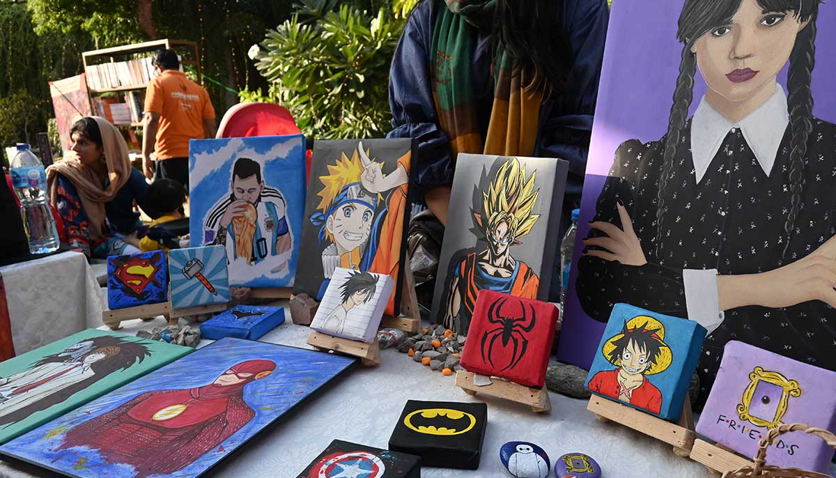 Art pieces inspired by famous anime shows. — Isra Sheikh