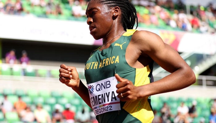 Caster Semenya failed to qualify for the final of the womens 5000m at the world championships in Oregon last year. AFP