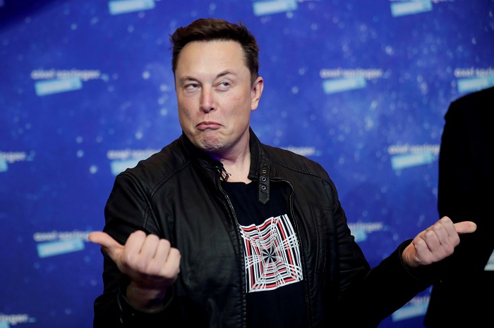 SpaceX owner and Tesla CEO Elon Musk grimaces after arriving on the red carpet for the Axel Springer award, in Berlin, Germany, December 1, 2020. — Reuters/File