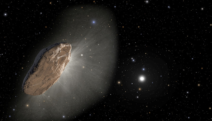 Scientists clarify alien comet 'Oumuamua's unusual acceleration 2 This artists illustration shows the wayward interstellar visitor Oumuamua (pronounced oh-MOO-ah-MOO-ah) racing toward the outskirts of our solar system. — Reuters