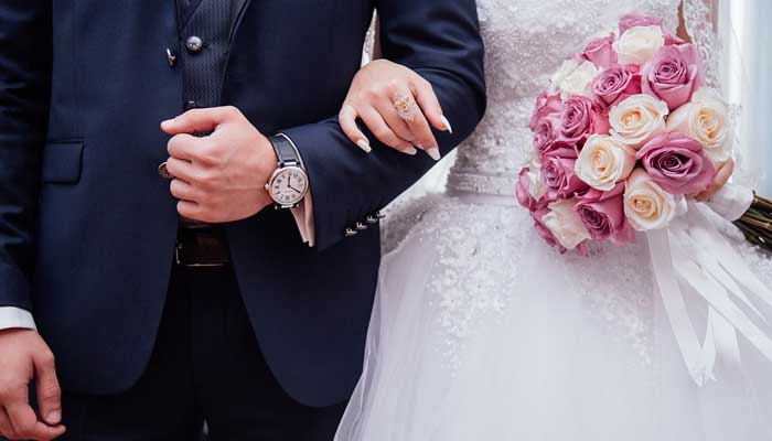 A representational image of a couple at their wedding. — Pixabay