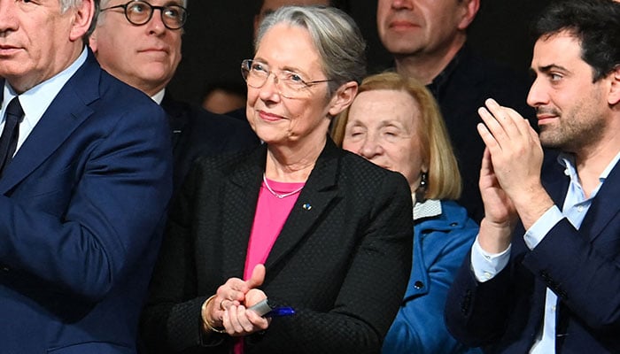 French PM Elisabeth Borne during French centre-right party Horizons´ congress at the Parc Floral in Paris on March 25, 2023