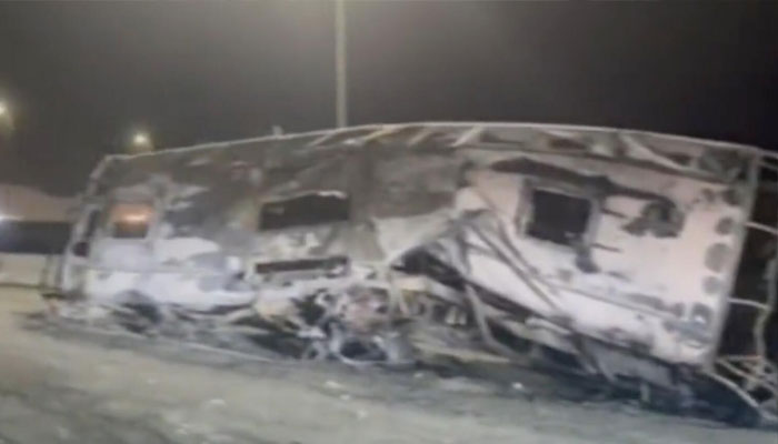 Pilgrim bus crash in Saudi kills 20: state media.—Twitter