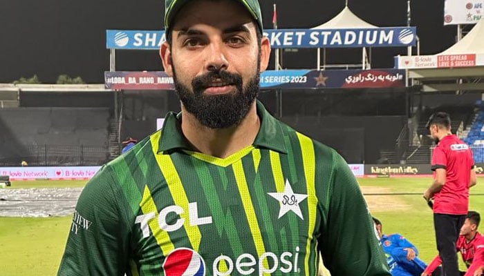 Shadab Khan post his picture on Twitter after becoming the first Pakistani to achieve the milestone. Twitter