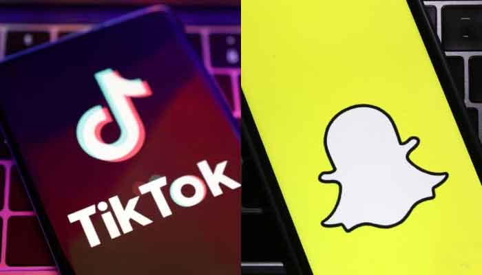 The picture shows logos of social media apps TikTok and Snapchat. — Reuters/AFP