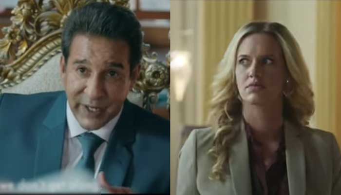 Screengrabs of MBG trailer featuringformer Pakistan fast bowler Wasim Akram and wife Shaniera. — Instagram