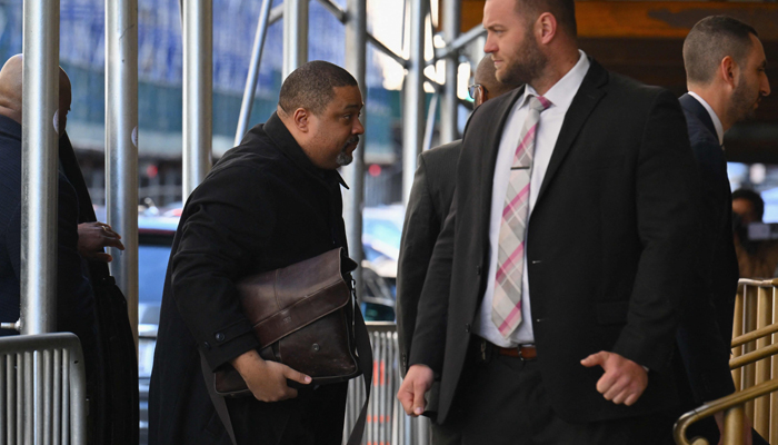 Manhattan District Attorney Alvin Bragg arrives at Manhattan Criminal Court on March 29, 2023, in New York City. — AFP