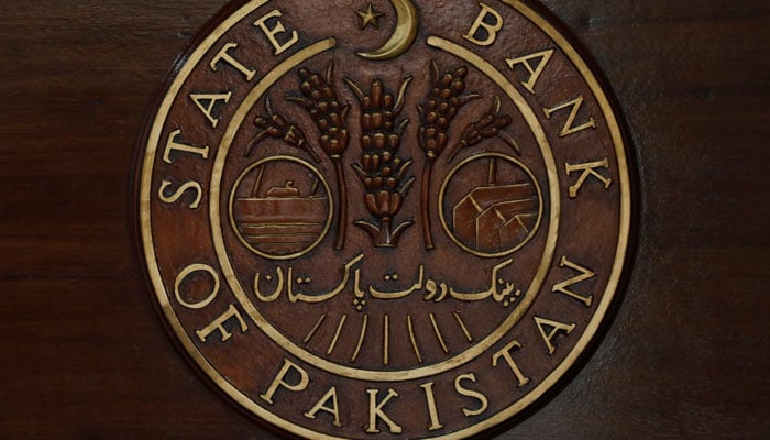 An undated image of a State Bank of Pakistan plague. — Reuters/File