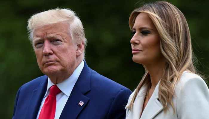Former US president Donald Trump and former first lady Melania Trump walk from the Marine One helicopter back to the White House after travelling to Fort McHenry in Baltimore for Memorial Day holiday commemorations from Washington, US, May 25, 2020. — Reuters