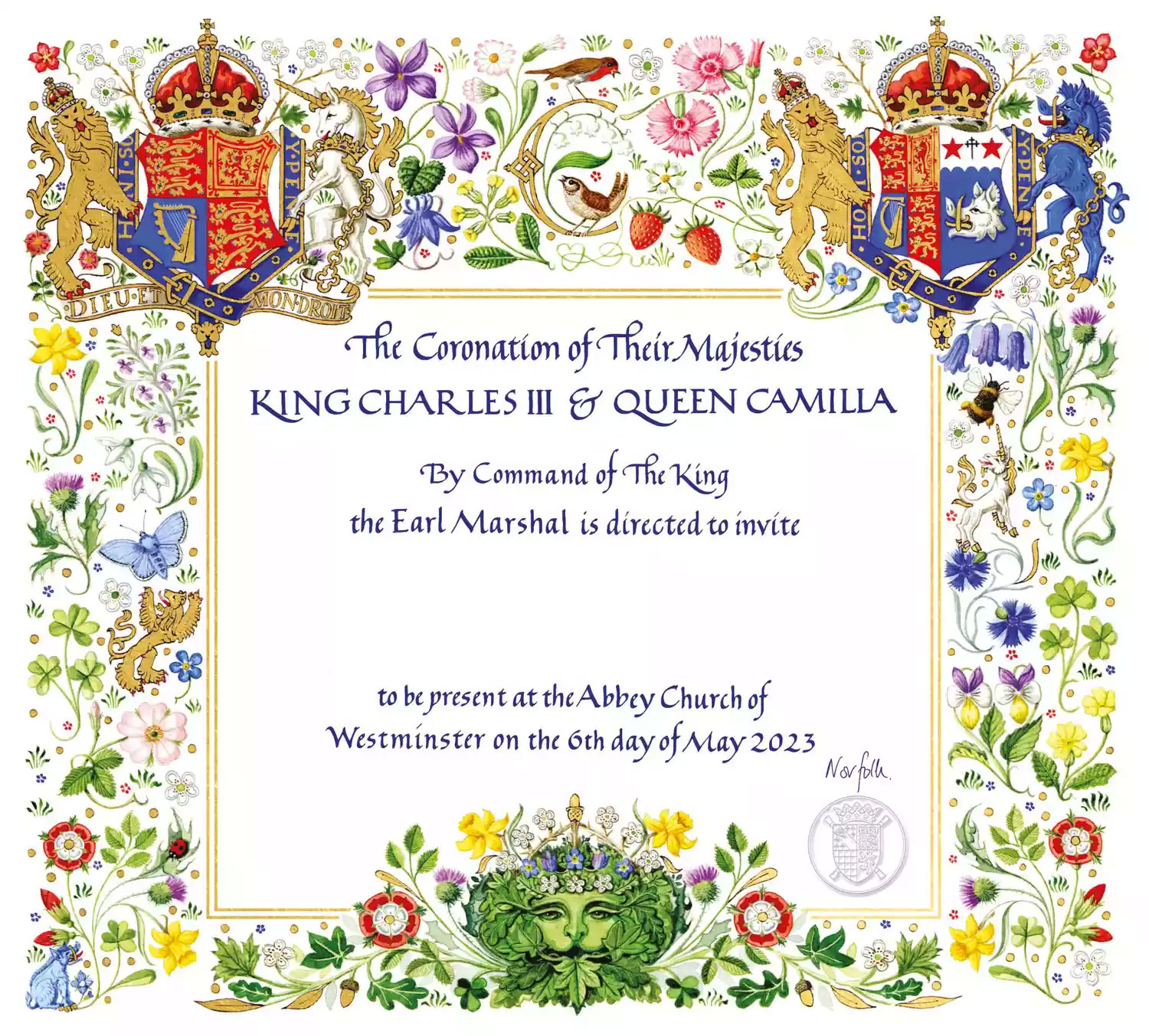 King Charles’ Coronation invitation has a sweet tribute to late Queen