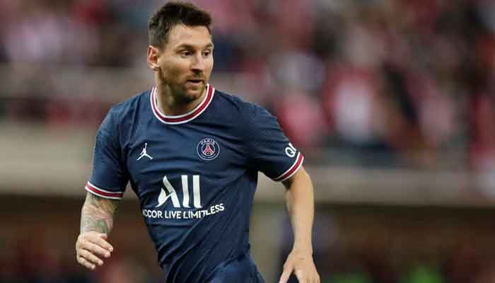 Paris St Germains Lionel Messi during Stade de Reims v Paris St Germain at Stade Auguste-Delaune, Reims, France on August 29, 2021. — Reuters