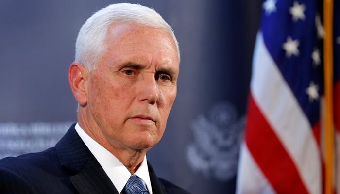 Former US vice president Mike Pence attends a news conference at the US Embassy in Ankara, Turkey. — Reuters/File
