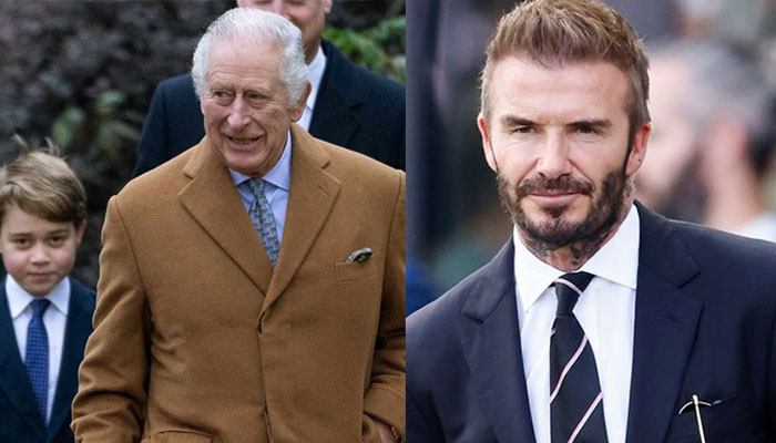 David Beckham reacts as King Charles confirms Prince George coronation role