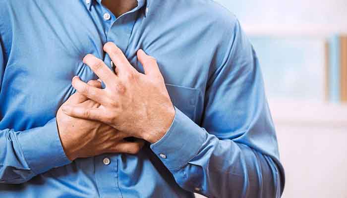 A representational image of a person having a heart attack. — AFP/File