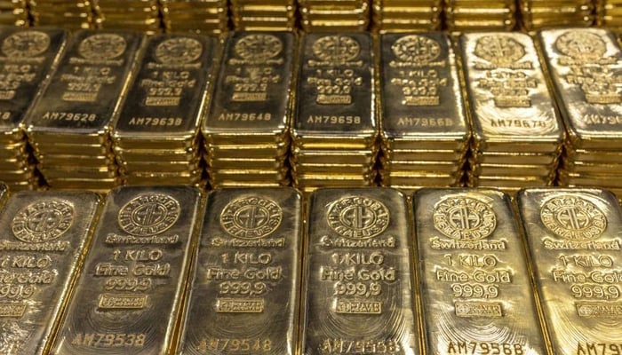 One kilo gold bars are pictured at the plant of gold and silver refiner and bar manufacturer Argor-Heraeus in Mendrisio, Switzerland, July 13, 2022. — Reuters