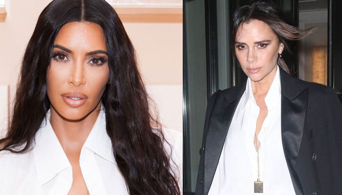 Kim Kardashian reacts to Victoria Beckham’s family photo