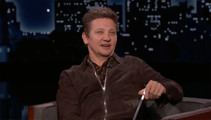 Jeremy Renner tells Jimmy Kimmel snow plow did not hit any organs