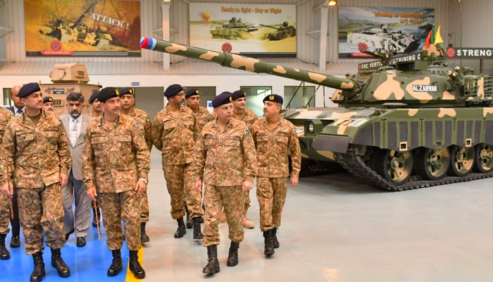 COAS General Asim Munir takes a round of HIT on April 11, 2023. — ISPR