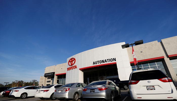 Vehicles for sale are pictured on the lot at AutoNation Toyota dealership in Cerritos, California December 9, 2015. — Reuters/fILE