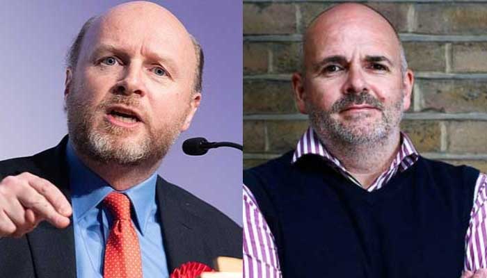 Liam Byrne MP (left) and Fraser John Perring. — Supplied